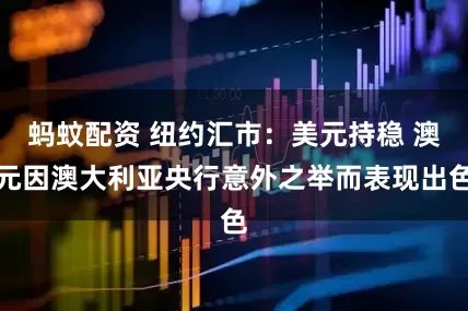 蚂蚊配资 纽约汇市：美元持稳 澳元因澳大利亚央行意外之举而表现出色